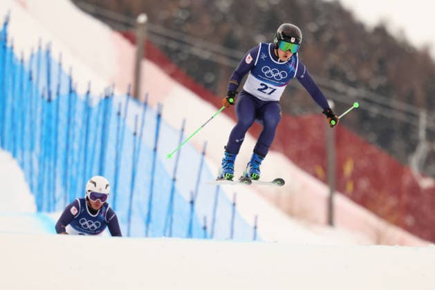 (L to R) Ryuto Kobayashi (JPN), Satoshi Furuno (JPN), FEBRUARY 20, 2026 - Freestyle Skiing : Men s Ski Cross Seeding during the Milano Cortina 2026 Olympic Winter games, Winterspiele,Spiele, Summer games at Livigno Snow Park in Livigno, Italy.  aflo_320705218
