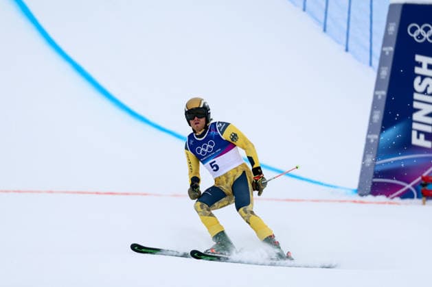 Livigno, Italien 21. Februar 2026: Ski Freestyle Ski Cross Männer - Olympia 2026 Im Bild: Tim Hronek (GER) Snow Park *** Livigno, Italy February 21, 2026 Ski Freestyle Ski Cross Men Olympia 2026 In the picture Tim Hronek GER Snow Park Copyright: xFotostandx xHettichx