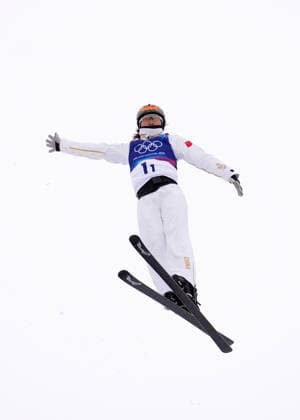 (260221) -- LIVIGNO, Feb. 21, 2026 -- Xu Mengtao of China competes during the freestyle skiing mixed team aerials final 1 at the Milan-Cortina 2026 Olympic Winter games, Winterspiele,Spiele, Summer games in Livigno, Italy, Feb. 21, 2026. ) (MICO2026)ITALY-LIVIGNO-OLYMPIC WINTER GAMES-FREESTYLE SKIING-MIXED TEAM AERIALS-FINAL HuxChao 