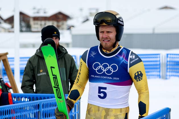 Livigno, Italien 21. Februar 2026: Ski Freestyle Ski Cross Männer - Olympia 2026 Im Bild: Tim Hronek (GER) Snow Park *** Livigno, Italy February 21, 2026 Ski Freestyle Ski Cross Men Olympia 2026 In the picture Tim Hronek GER Snow Park Copyright: xFotostandx xHettichx