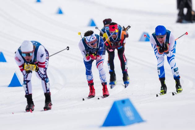 Winter Olympics in Milan Cortina 2026 Val di Fiemme, Italy 20260221. Hugo Lapalus from France and Arsi Ruuskanen from Finland during cross-country skiing 50 km Classic Men Tesero CC-Stadium during the Winter Olympics in Milan Cortina 2026. Photo: Lise Aserud NTB Val di Fiemme Italy EDITORIAL USE ONLY. RESTRICTED USE FOR BETTING COMPANIES Ref:_SPONNlN5A9PqRU.jpg *** Winter Olympics in Milan Cortina 2026 Val di Fiemme, Italy 20260221 Hugo Lapalus from France and Arsi Ruuskanen from Finland during cross country skiing 50 km Classic Men Tesero CC Stadium during the Winter Olympics in Milan Cortina 2026 Photo Lise Aserud NTB Val di Fiemme Italy EDITORIAL USE ONLY RESTRICTED USE FOR BETTING COMPANIES  Copyright: xLisexAserudxx xNTBx