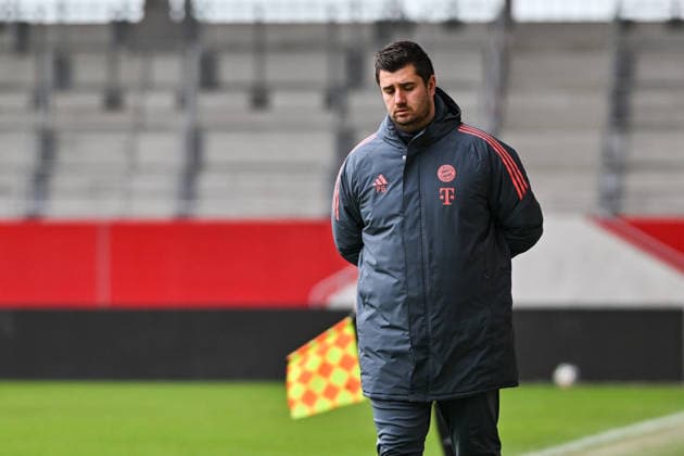 U19 DFB-Nachwuchsliga; FC Bayern München - Berliner Athletik Klub; 21.02.2026 MUNICH, GERMANY - 21. FEBRUARY: im Bild Peter GAYDAROV Trainer FC Bayern München U19 Einzelfoto Freisteller während dem Spiel zwischen der U19 des FC Bayern München und der U19 des Berliner Athletik Klubs am 3. Spieltag der DFB-U19 Nachwuchsliga am FC Bayern Campus *** U19 DFB Nachwuchsliga FC Bayern München Berliner Athletik Klub 21 02 2026 MUNICH, GERMANY 21 FEBRUARY in the picture Peter GAYDAROV Coach FC Bayern München U19 Single photo cropped during the match between the U19 of FC Bayern München and the U19 of Berliner Athletik Klub on matchday 3 of the DFB U19 Nachwuchsliga at FC Bayern Campus Copyright: xBEAUTIFULxSPORTS Goldbergx