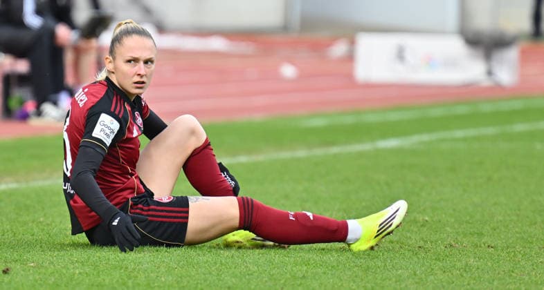 21.02.2026 - Fussball - Saison 2025 2026 - 1. Google Pixel Frauen Bundesliga - 19. Spieltag: 1. FC Nürnberg FCN ( Club Clubfrauen ) - FC Carl Zeiss Jena - Sportfoto Zink - xwoxzix - Fany Proniez (3, 1. FC Nürnberg FCN )