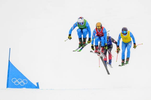 260221 Simone Deromedis of Italy, Dominik Zuech of Italy, Edoardo Zorzi of Italy and Oliver Davies of Great Britain compete in men s freestyle skiing ski cross round of sixteen during day 15 of the 2026 Winter Olympics on February 21, 2026 in Livigno. Photo: Vegard Grott BILDBYRAN kod VG VG0890 bbeng Olympic Games, Olympische Spiele, Olympia, OS olympics winter olympics os ol olympiska spel vinter-os olympiske leker milano cortina 2026 milan cortina 2026 milano cortina 2026 olympic games milano cortina 2026 winter olympic games milano cortina-os milano cortina-ol vinter-ol ski cross freestyle skiing skicross italien österrike *** 260221 Simone Deromedis of Italy, Dominik Zuech of Italy, Edoardo Zorzi of Italy and Oliver Davies of Great Britain compete in men s freestyle skiing ski cross round of sixteen during day 15 of the 2026 Winter Olympics on February 21, 2026 in Livigno Photo Vegard Grott BILDBYRAN code VG VG0890 bbeng olympic games olympics winter olympics os ol olympic games winter os olympic games milano cortina 2026 milan cortina 2026 milano cortina 2026 olympic games milano cortina 2026 winter olympic games milano cortina os milano cortina ol winter ol ski cross freestyle skiing skicross italy austria  Copyright: VEGARDxGRoTT BB260221VG021