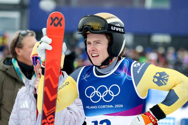 Livigno, Italien 21. Februar 2026: Ski Freestyle Ski Cross Männer - Olympia 2026 Im Bild: Florian Wilmsmann (GER) Snow Park *** Livigno, Italy February 21, 2026 Ski Freestyle Ski Cross Men Olympia 2026 In the picture Florian Wilmsmann GER Snow Park Copyright: xFotostandx xHettichx