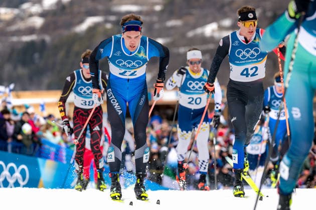 OLYMPICS - Winter Olympic Games, Olympische Spiele, Olympia, OS Milano Cortina 2026 TESERO,ITALY,21.FEB.26 - OLYMPICS, NORDIC SKIING, NORDIC COMBINED, CROSS COUNTRY - Winter Olympic Games Milano Cortina 2026, 50km, mass start, classic, men. Image shows Alvar Johannes Alev (EST).  GEPAxpictures xMatthiasxTrinkl