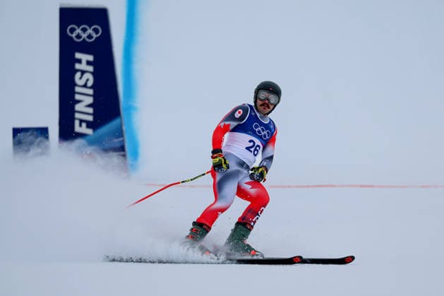 Livigno, Italien 21. Februar 2026: Ski Freestyle Ski Cross Männer - Olympia 2026 Im Bild: Gavin Rowell (CAN) Snow Park *** Livigno, Italy February 21, 2026 Ski Freestyle Ski Cross Men Olympia 2026 In the picture Gavin Rowell CAN Snow Park Copyright: xFotostandx xHettichx