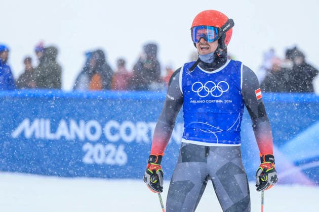 OLYMPICS - Winter Olympic Games, Olympische Spiele, Olympia, OS Milano Cortina 2026 LIVIGNO,ITALY,21.FEB.26 - OLYMPICS, FREE SKI, FREESTYLE SKIING - Winter Olympic Games Milano Cortina 2026, Skicross, men, final. Image shows the disappointment of Nicolas Lussnig (AUT).  GEPAxpictures xWolfgangxGrebien