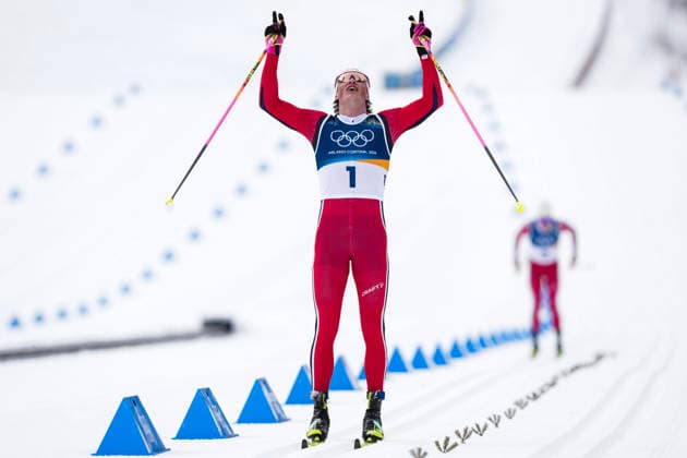 Winter Olympics in Milan Cortina 2026 Val di Fiemme, Italy 20260221. Johannes Hosflot Klaebo from Norway wins Olympic gold in the cross-country skiing 50 km Classic men s Tesero CC-Stadium during the Winter Olympics in Milano Cortina 2026. Photo: Lise Aserud NTB Val di Fiemme Italy EDITORIAL USE ONLY. RESTRICTED USE FOR BETTING COMPANIES Ref:_SPOgzwhoFC9BC4.jpg *** Winter Olympics in Milan Cortina 2026 Val di Fiemme, Italy 20260221 Johannes Hosflot Klaebo from Norway wins Olympic gold in the cross country skiing 50 km Classic men s Tesero CC Stadium during the Winter Olympics in Milano Cortina 2026 Photo Lise Aserud NTB Val di Fiemme Italy EDITORIAL USE ONLY RESTRICTED USE FOR BETTING COMPANIES  Copyright: xLisexAserudxx xNTBx