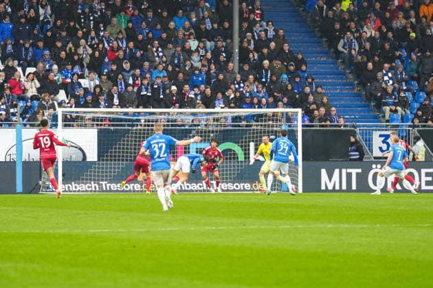 2. Bundesliga: SV Darmstadt 98 vs Fortuna Düsseldorf, Merck-Stadion am Böllenfalltor, 21.02.2026 Tor zum 1:0 für Darmstadt 98 durch Fraser Hornby (SV Darmstadt 98, 9) Torjubel 2. Bundesliga: SV Darmstadt 98 vs Fortuna Düsseldorf, Merck-Stadion am Böllenfalltor, 21.02.2026 DFB DFL REGULATIONS PROHIBIT ANY USE OF PHOTOGRAPHS AS IMAGE SEQUENCES AND OR QUASI-VIDEO.