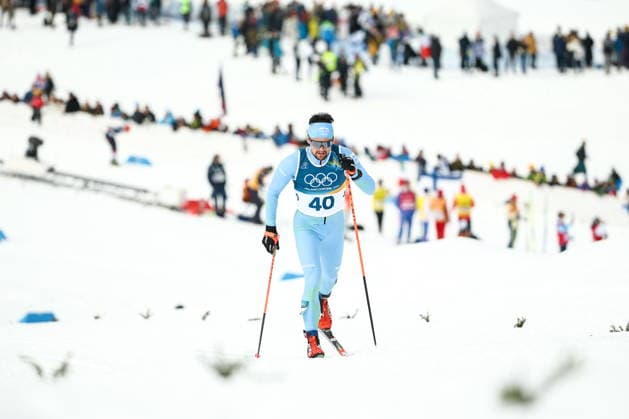 ITALY, TESERO - FEBRUARY 21, 2026: Vili Crv of Slovenia competes in the men s nross-nountry skiing 50km mass start classic event during the 2026 Winter Olympic Games, Olympische Spiele, Olympia, OS at the Tesero Cross-Country Skiing Stadium 2026 Winter Olympics: Cross-Country Skiing  - ZUMAt113 20260221_zaa_t113_140 Copyright: xMikhailxTereshchenkox