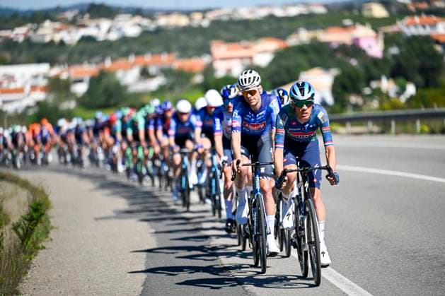 Volta Algarve 2026 Stage 4 LAGOS, PORTUGAL - FEBRUARY 21 : Van Baarle Dylan (NED) of Soudal Quick-Step leading the peloton during stage 4 of the 52th edition of Volta Algarve an UCI ProSeries 2.Pro cycling road race stage for Men Elite of 175.1 km with start in Albufeira and finish in Lagos on February 21, 2026 in Lagos, Portugal, 21 02 2026 ( Motordriver Guy De Vuyst - Lagos Portugal  Copyright: xNicoxVereeckenx