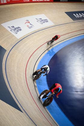 2026 British Cycling Lloyds National Track Championships Picture by Olly Hassell SWpix.com - 21 02 2026 - 2026 British Cycling Lloyds National Track Championships - National Cycling Centre, Manchester, England - Sprint - M Para B Qualifying - Wales Composite Copyright: x xSWpix.comx(t axPhotographyxHubxLtd)xOllyxHassell SWpix.comx SWP-3203-0569