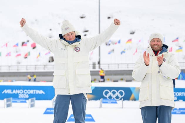 260221 Johannes Hosflot Klaebo and Emil Iversen of Norway celebrate on the podium after men s 50km classic technique cross-country skiing race during day 15 of the 2026 Winter Olympics on February 21, 2026 in Val di Fiemme. Photo: Maxim Thore BILDBYRAN kod MT MT1001 skidor cross-country skiing langrenn Olympic Games, Olympische Spiele, Olympia, OS olympics winter olympics os ol olympiska spel vinter-os olympiske leker milano cortina 2026 milan cortina 2026 milano cortina 2026 olympic games milano cortina 2026 winter olympic games milano cortina-os milano cortina-ol vinter-ol 15 bbeng norge jubel guld silver brons bronze gold gull *** 260221 Johannes Hosflot Klaebo and Emil Iversen of Norway celebrate on the podium after men s 50km classic technique cross country skiing race during day 15 of the 2026 Winter Olympics on February 21, 2026 in Val di Fiemme Photo Maxim Thore BILDBYRAN kod MT MT1001 skidor cross country skiing langrenn olympic games olympics winter olympics os ol olympiska spel vinter os olympiske leker milano cortina 2026 milan cortina 2026 milano cortina 2026 olympic games milano cortina 2026 winter olympic games milano cortina os milano cortina ol vinter ol 15 bbeng norge jubel guld silver bronz bronze gold gull  Copyright: MAXIMxTHORE BB260221MT118