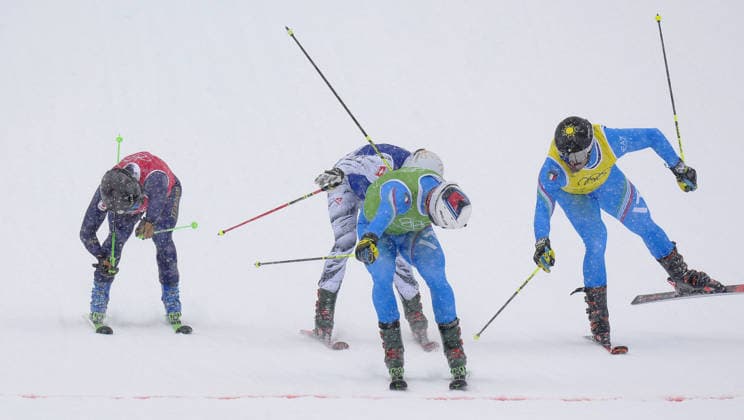 Milan Cortina Olympics: Freestyle skiing Japanese freestyle skier Satoshi Furuno (L) competes in the men s ski cross final at the Milan Cortina Olympics on Feb. 21, 2026, at Livigno Snow Park in Livigno, Italy.  A14AA0005311241P