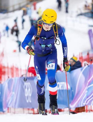 OLYMPICS - Winter Olympic Games, Olympische Spiele, Olympia, OS Milano Cortina 2026 BORMIO,ITALY,21.FEB.26 - OLYMPICS, SKI MOUNTAINEERING - Winter Olympic Games Milano Cortina 2026, Skicross, mixed relay, final. Image shows Thibault Anselmet (FRA).  GEPAxpictures xHaraldxSteiner