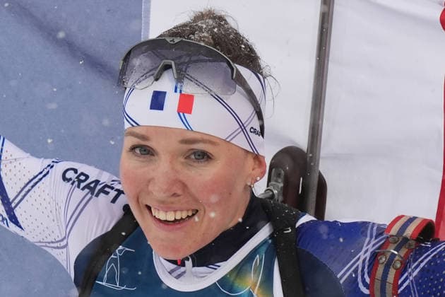 France™s MICHELON Oceane gold medal during Biathlon women™s 12, 5 km Mass Start at Antholz-Anterselva Biathlon Arena at the Milano Cortina 2026 Winter Olympics, in Anterselva (Italy) February 21 , 2026 (Spada LaPresse)  Copyright: xSpada LaPressex