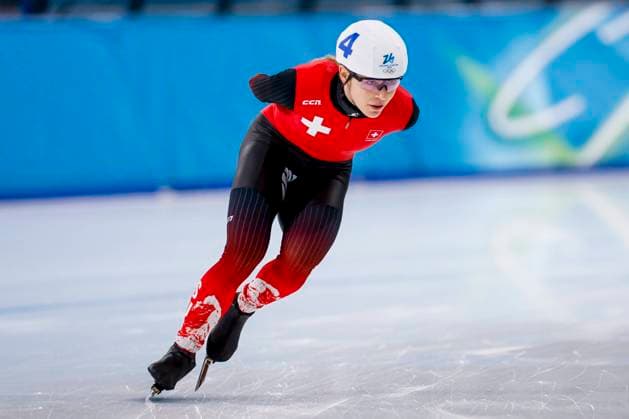 Kaitlyn McGregor of Switzerland Women s Mass Start Semifinals, Milano Cortina 2026 Winter Olympics: Day 15, Speed skating, Eisschnelllauf - Milano Cortina 2026 Winter Olympics: Day 15, Milano Speed Skating Stadium, February 21, 2026, Milan, Italy.