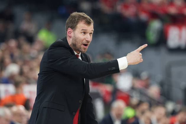 Anton Gavel (BMA365 Bamberg Baskets, Cheftrainer) gestikuliert, Emotionen, GER, FC Bayern Basketball vs. BMA365 Bamberg Baskets, Basketball, BBL Pokal, BMW TOP FOUR, Halbfinale, Saison 2025 2026, 21.02.2026, GER, FC Bayern Basketball vs. BMA365 Bamberg Baskets, Basketball, BBL Pokal, BMW TOP FOUR, Halbfinale, Saison 2025 2026, 21.02.2026 Muenchen Copyright: xEibner-Pressefoto JennixMaulx EP_JML