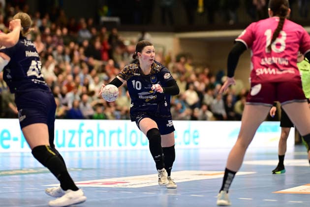 Handball I Frauen I Saison 2025-2026 I 18. HBF I 1. Spieltag I Buxtehuder SV - TuS Metzingen I 21.02.2026 Anika Hampel (10, Buxtehuder Sportverein) Buxtehude Halle Nord Niedersachsen Deutschland Copyright: xLobeca FelixxSchlikisx