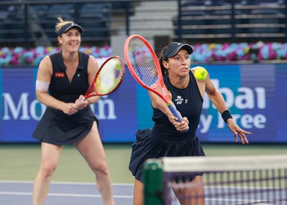 Gabriela Dabrowski, Luisa Stefani, Damen Doppel, Women s Doubles, Endspiel, Final, Dubai Duty Free Tennis Championships, Dubai, U.A.E. Copyright: xJuergenxHasenkopfx