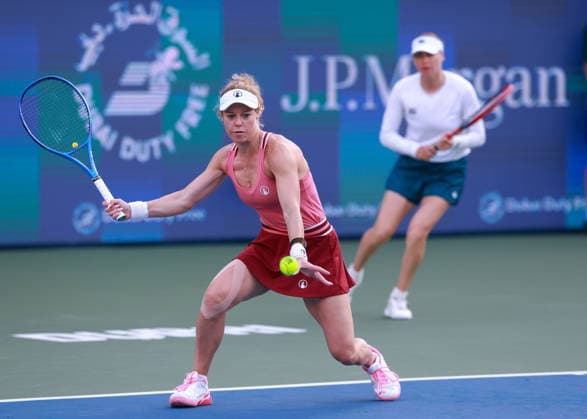 Laura Siegemund, Vera Zvonareva, Damen Doppel, Women s Doubles, Endspiel, Final, Dubai Duty Free Tennis Championships, Dubai, U.A.E. Copyright: xJuergenxHasenkopfx