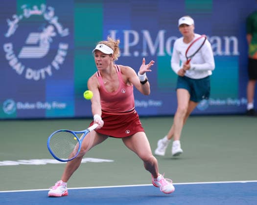 Laura Siegemund, Vera Zvonareva, Damen Doppel, Women s Doubles, Endspiel, Final, Dubai Duty Free Tennis Championships, Dubai, U.A.E. Copyright: xJuergenxHasenkopfx