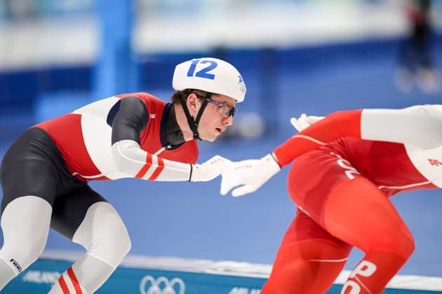 OLYMPICS - Winter Olympic Games, Olympische Spiele, Olympia, OS Milano Cortina 2026 MILAN,ITALY,21.FEB.26 - OLYMPICS, Speed skating, Eisschnelllauf - Winter Olympic Games Milano Cortina 2026, mass start, semifinal, men. Image shows Alexander Farthofer (AUT).  GEPAxpictures xRanjithxKumar
