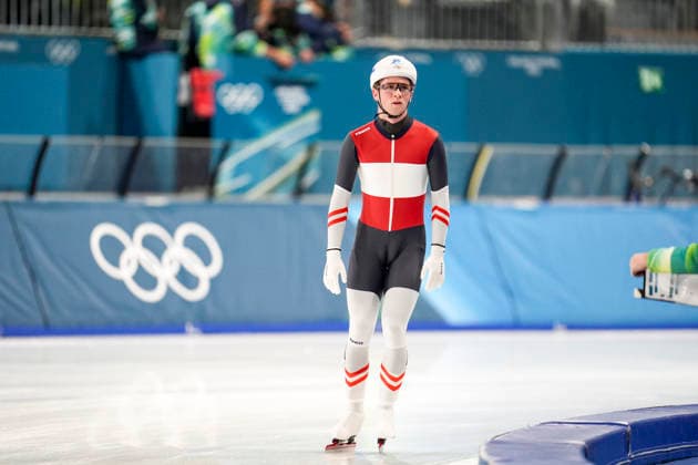 OLYMPICS - Winter Olympic Games, Olympische Spiele, Olympia, OS Milano Cortina 2026 MILAN,ITALY,21.FEB.26 - OLYMPICS, Speed skating, Eisschnelllauf - Winter Olympic Games Milano Cortina 2026, mass start, semifinal, men. Image shows Alexander Farthofer (AUT).  GEPAxpictures xRanjithxKumar