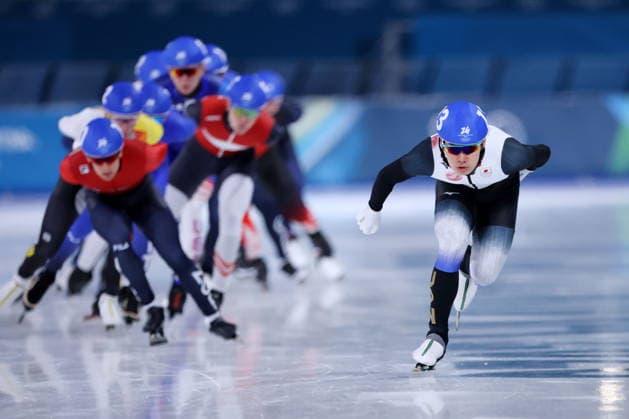 Motonaga Arito (JPN), FEBRUARY 21, 2026 - Speed skating, Eisschnelllauf : Men s Mass Start Semi-final during the Milano Cortina 2026 Olympic Winter games, Winterspiele,Spiele, Summer games at Milano Speed Skating Stadium in Milan, Italy. Noxthirdxpartyxsales  aflo_320748870