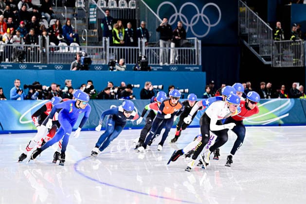 Speed skating, Eisschnelllauf Men s Mass Start, Speed Skating, at the Olympic Winter games, Winterspiele,Spiele, Summer games Milano Cortina 2026, at Milano Speed Skating Stadium, on February 21, 2026 in Milan, Italy. Noxthirdxpartyxsales  aflo_320749508