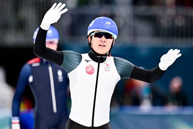 ARITO Motonaga (JPN), during Speed skating, Eisschnelllauf Men s Mass Start, Speed Skating, at the Olympic Winter games, Winterspiele,Spiele, Summer games Milano Cortina 2026, at Milano Speed Skating Stadium, on February 21, 2026 in Milan, Italy. Noxthirdxpartyxsales  aflo_320744116