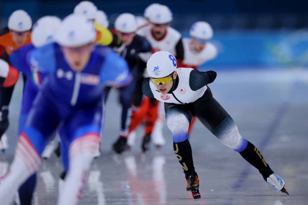 Shomu Sasaki (JPN), FEBRUARY 21, 2026 - Speed skating, Eisschnelllauf : Men s Mass Start Semi-final during the Milano Cortina 2026 Olympic Winter games, Winterspiele,Spiele, Summer games at Milano Speed Skating Stadium in Milan, Italy. Noxthirdxpartyxsales  aflo_320748865