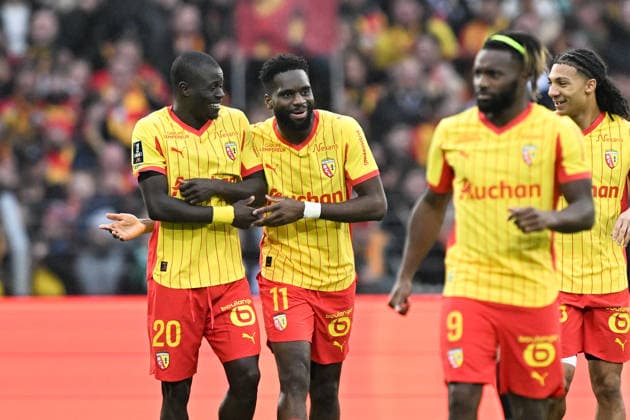 RC Lens v AS Monaco - Ligue 1 McDonald s 2025 2026 20 Malang SARR (rcl) - 11 Odsonne EDOUARD (rcl) during the Ligue 1 McDonald s match between Lens and Monaco at Stade Bollaert-Delelis on February 21, 2026 in Lens, France. Lens France  Copyright: xFEPx 776348298