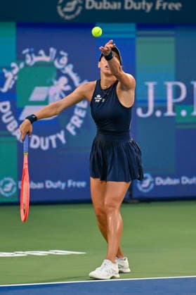 2026 Dubai Duty Free Tennis Championships DUBAI, UAE - FEBRUARY 21: German tennis player Laura Siegemund and Russian tennis player Vera Zvonareva compete against Canadian tennis player Gabriela Dabrowski and Brazilian tennis player Luisa Stefani in the women’s doubles final of the Dubai Duty Free Tennis Championships at the Dubai Duty Free Tennis Stadium in Dubai, United Arab Emirates, on February 21, 2026. Waleed Zein Anadolu Dubai United Arab Emirates. Editorial use only. Please get in touch for any other usage.  Copyright: x2026xAnadoluxWaleedxZeinx