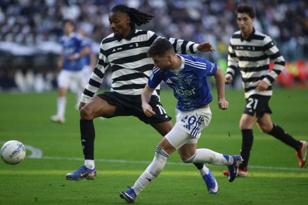 CALCIO - Serie A - Juventus FC vs Como 1907 Martin Baturina of Como 1907 during the Italian Serie A, 2025 2026 season, football match between Juventus FC and Como 1907 on 21 February 2026 at Allianz Stadium, Turin, Italy. Photo Nderim Kaceli Turin Italy  Copyright: xIPAxSport ABACAx