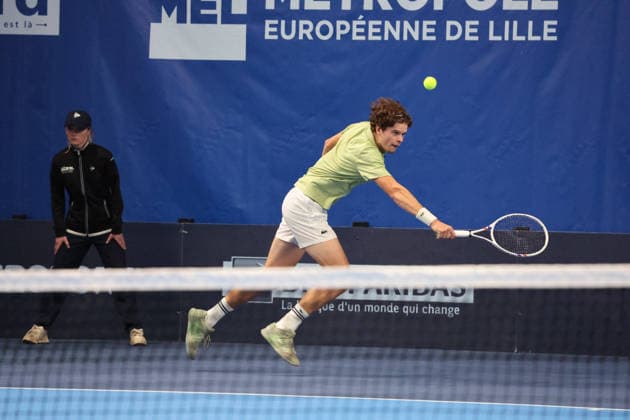 TENNIS : Play In Challenger Lille 2026 - ATP, Tennis Herren 125 Challenger Tour - 21 02 2026 Alexander BLOCKX (Belgique) au Play In Challenger Lille 2026, ATP 125 Challenger Tour, le 21 fÃ vrier 2026 - photo Laurent Sanson PsnewZ  Copyright: xLaurentxSANSONx xPsnewZx