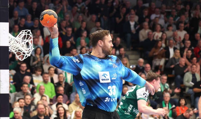 21.02.2026, Deutschland, Göppingen, Handball DAIKIN HBL, FRISCH AUF! Göppingen vs. THW Kiel, Andreas Wolff (THW)