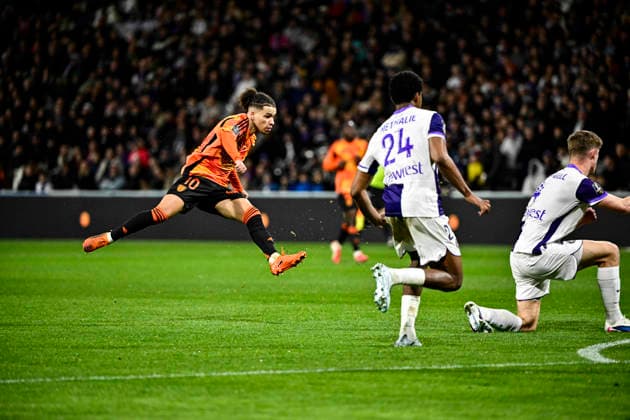 FOOTBALL : Toulouse vs PFC - 23eme Journee de Ligue1 McDonald S - Toulouse - 21 02 2026 llan Kebbal (pfc) Toulouse  Copyright: xThierryxBretonx