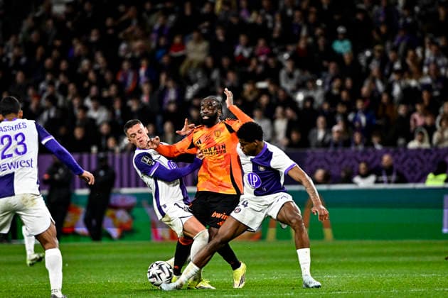 FOOTBALL : Toulouse vs PFC - 23eme Journee de Ligue1 McDonald S - Toulouse - 21 02 2026 Jonathan Ikone (pfc) Toulouse  Copyright: xThierryxBretonx