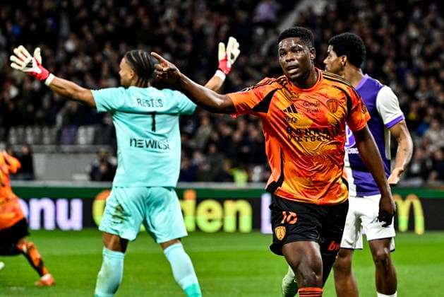 FOOTBALL : Toulouse vs PFC - 23eme Journee de Ligue1 McDonald S - Toulouse - 21 02 2026 Action but et Joie Marshall Munesti (pfc) Toulouse  Copyright: xThierryxBretonx