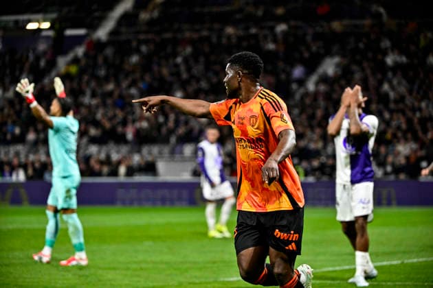 FOOTBALL : Toulouse vs PFC - 23eme Journee de Ligue1 McDonald S - Toulouse - 21 02 2026 Action but et Joie Marshall Munesti (pfc) Toulouse  Copyright: xThierryxBretonx