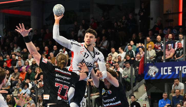 21.02.20265 - Handball - 1. Bundesliga DAIKIN HBL - Saison 2025 2026 - 22. Spieltag: HC Erlangen Metropolregion Nürnberg HCE - SG Flensburg Handewitt - - xwoxzix - Marko Grgic (17, SG Flensburg-Handewitt )