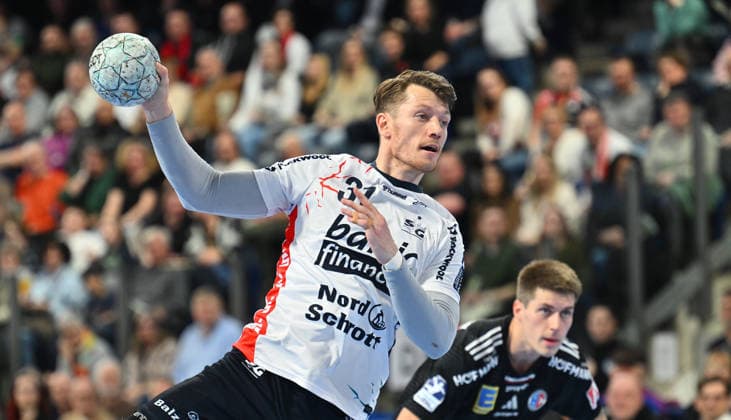 21.02.20265 - Handball - 1. Bundesliga DAIKIN HBL - Saison 2025 2026 - 22. Spieltag: HC Erlangen Metropolregion Nürnberg HCE - SG Flensburg Handewitt - - xwoxzix - Emil Manfeldt Jakobsen (31, SG Flensburg-Handewitt )