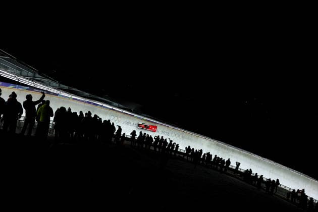 Olympische Winterspiele Milano Cortina 2026 Bob Zweierbob Frauen am 21.02.2026 im Cortina Sliding Centre in Cortina d™Ampezzo Melanie Hasler Nadja Pasternack ( Schweiz ) *** Olympic Winter Games Milano Cortina 2026 Bobsleigh two-man women on 21 02 2026 at the Cortina Sliding Center in Cortina d™Ampezzo Melanie Hasler Nadja Pasternack Switzerland xMSx