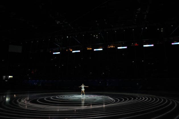Winter Olympics - Figure skating, Eiskunstlauf Exhibition Gala Carolina Kostner of Team Italy performs during a Figure Skating Exhibition Gala on day fifteen of the Milano Cortina 2026 Winter Olympic Games, Olympische Spiele, Olympia, OS at Milano Ice Skating Arena on February 21, 2026 in Milan, Italy. Photo by Alexis Jumeau ABACAPRESS.COM Milan Italy  Copyright: xJumeauxAlexis ABACAx