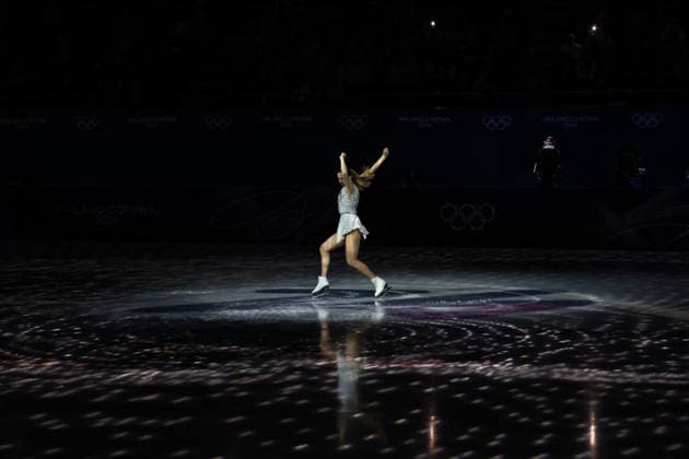Winter Olympics - Figure skating, Eiskunstlauf Exhibition Gala Carolina Kostner of Team Italy performs during a Figure Skating Exhibition Gala on day fifteen of the Milano Cortina 2026 Winter Olympic Games, Olympische Spiele, Olympia, OS at Milano Ice Skating Arena on February 21, 2026 in Milan, Italy. Photo by Alexis Jumeau ABACAPRESS.COM Milan Italy  Copyright: xJumeauxAlexis ABACAx