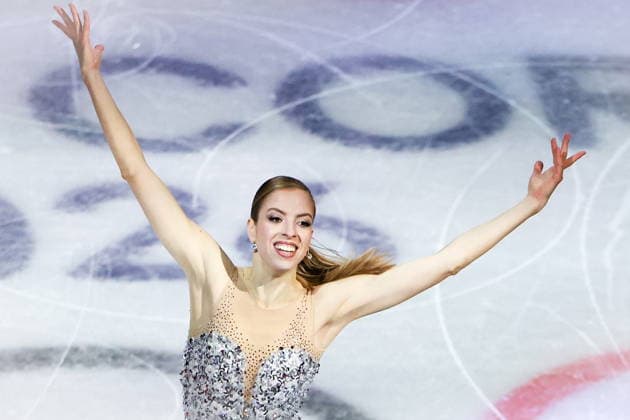 ITALY, MILAN - FEBRUARY 21, 2026: Italian figure skater Carolina Kostner performs during the Figure skating, Eiskunstlauf exhibition gala at the 2026 Winter Olympic Games, Olympische Spiele, Olympia, OS at Milano Ice Skating Arena 2026 Winter Olympics: Figure Skating  - ZUMAt113 20260221_zaa_t113_795 Copyright: xPeterxKovalevx