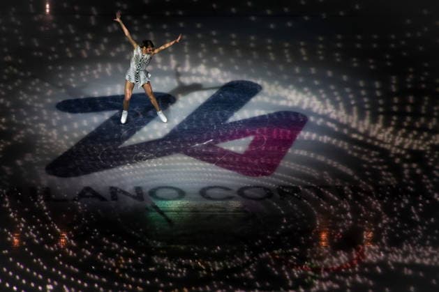 ITALY, MILAN - FEBRUARY 21, 2026: Italian figure skater Carolina Kostner performs during the Figure skating, Eiskunstlauf exhibition gala at the 2026 Winter Olympic Games, Olympische Spiele, Olympia, OS at Milano Ice Skating Arena. Peter Kovalev TASS  89055197