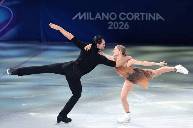 Pn Milano 21 02 2026 - Olimpiadi Milano Cortina 2026 Figure skating, Eiskunstlauf Exhibition foto Image nella foto: Minerva Hase-Nikita Volodin 